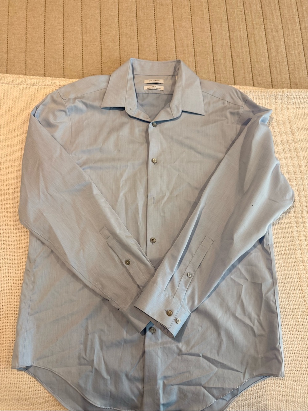 Calvin Klein Light Blue Slim Fit Dress Shirt